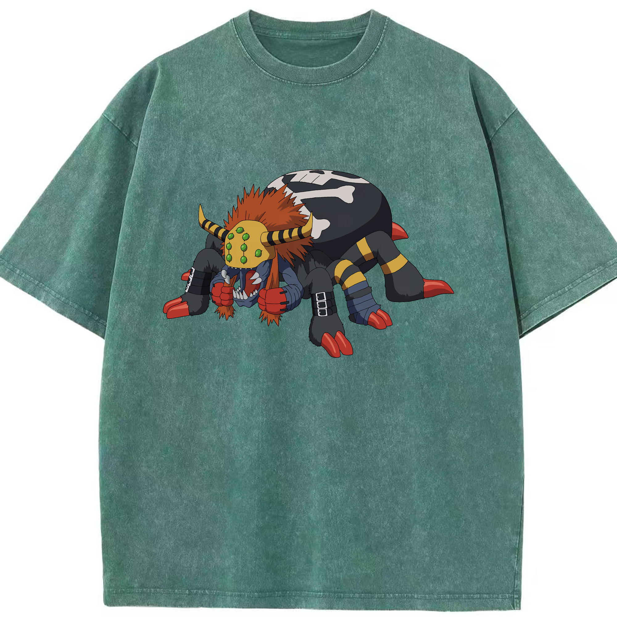 （画像用） Digimon デジタルモンスター/デジモン 綿100% ヴィンテージ風 半袖Tシャツ（フロントプリント）